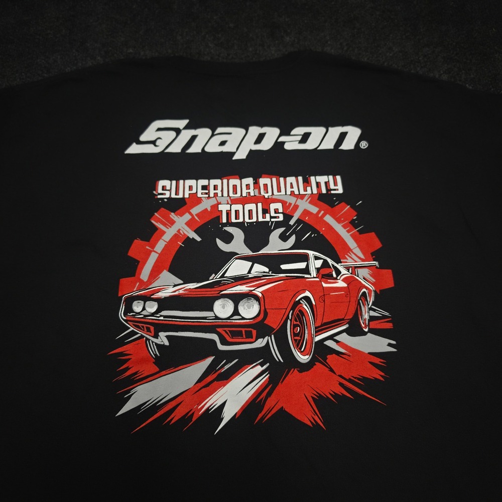 Snap-on Tools Graphic T-Shirt Mens XL Black Muscle Car Superior Quality Tools
